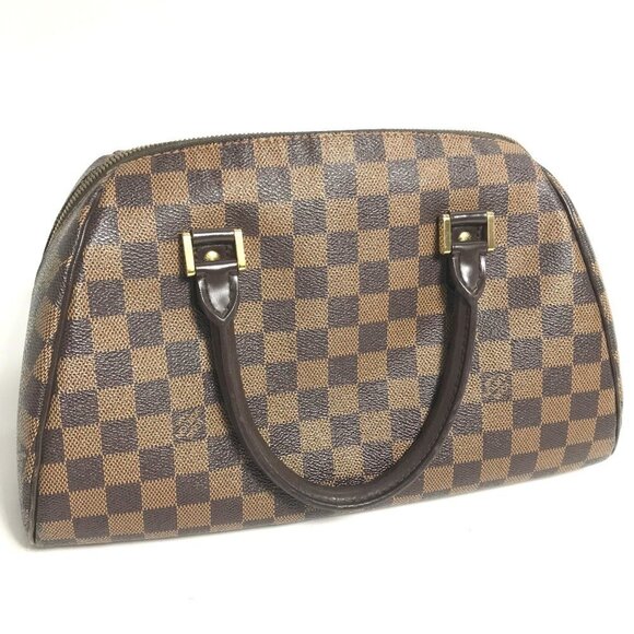 LOUIS VUITTON Brown Damier Canvas Boston Bag - Picture 4 of 11